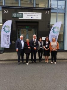 Jim Darcy- Co-ordinator Waterford Youthreach, Commissioner Eliza Ferreira, Councillor John O’Leary- Mayor, Liz Duffy Manager Manager Youth Services WWETB, Lindsay Malone-Director of FET WWETB, Councillor Lola O’Sullivan