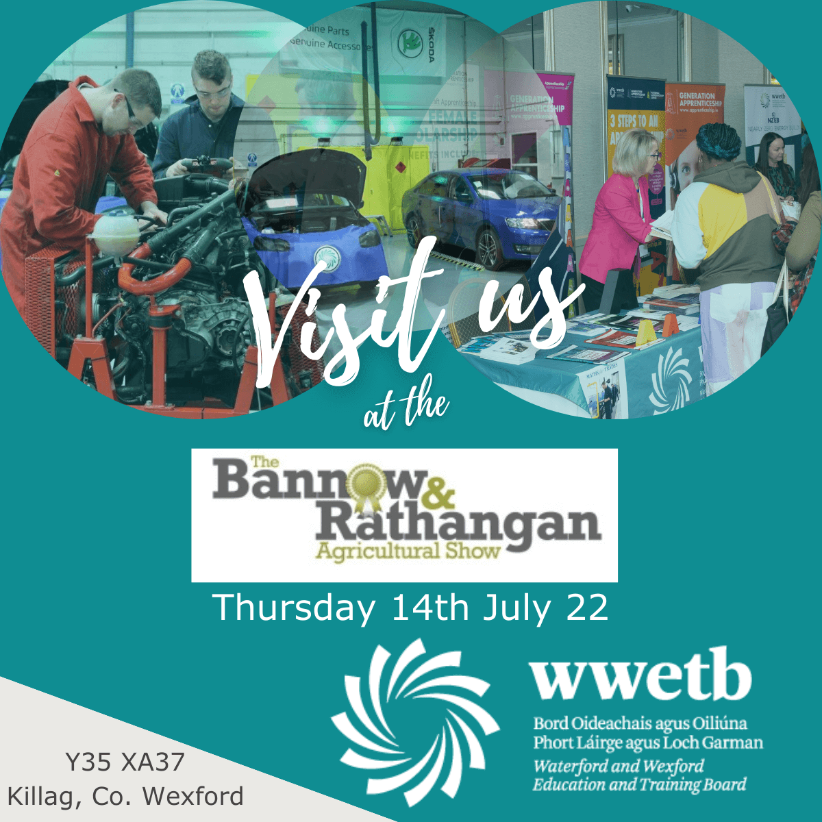 Visit the WWETB stands at the Bannow Rathangan Show this Thursday