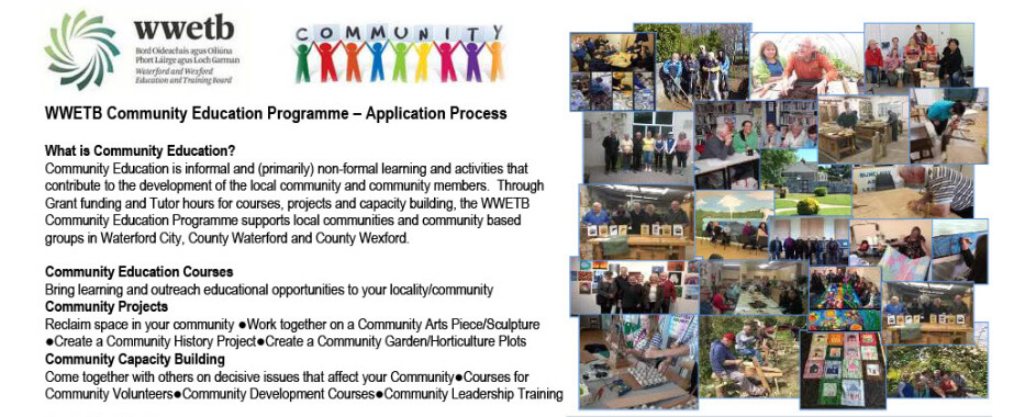 WWETB Community Education Programme are now accepting applications