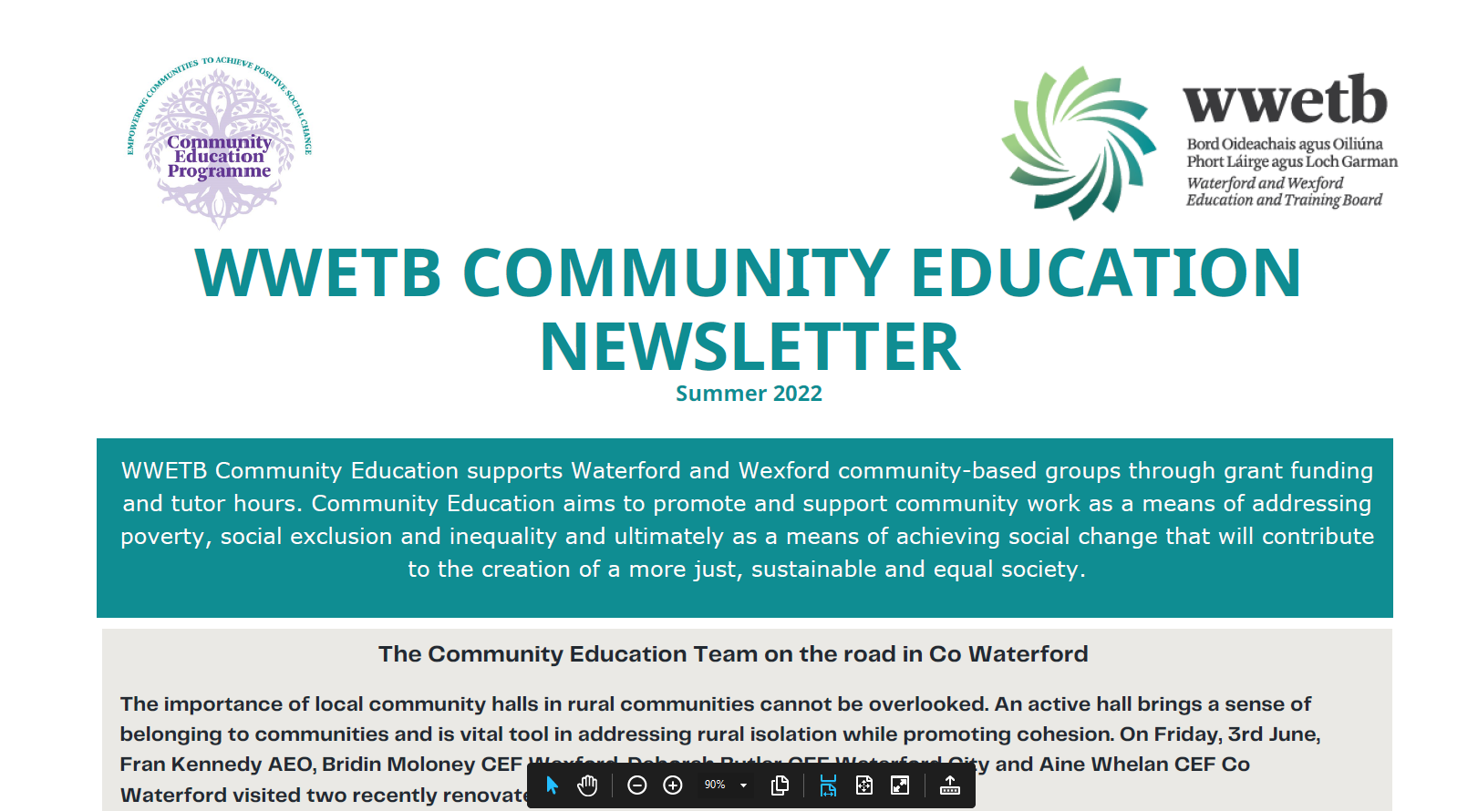 Community Education Summer 2022 Newsletter