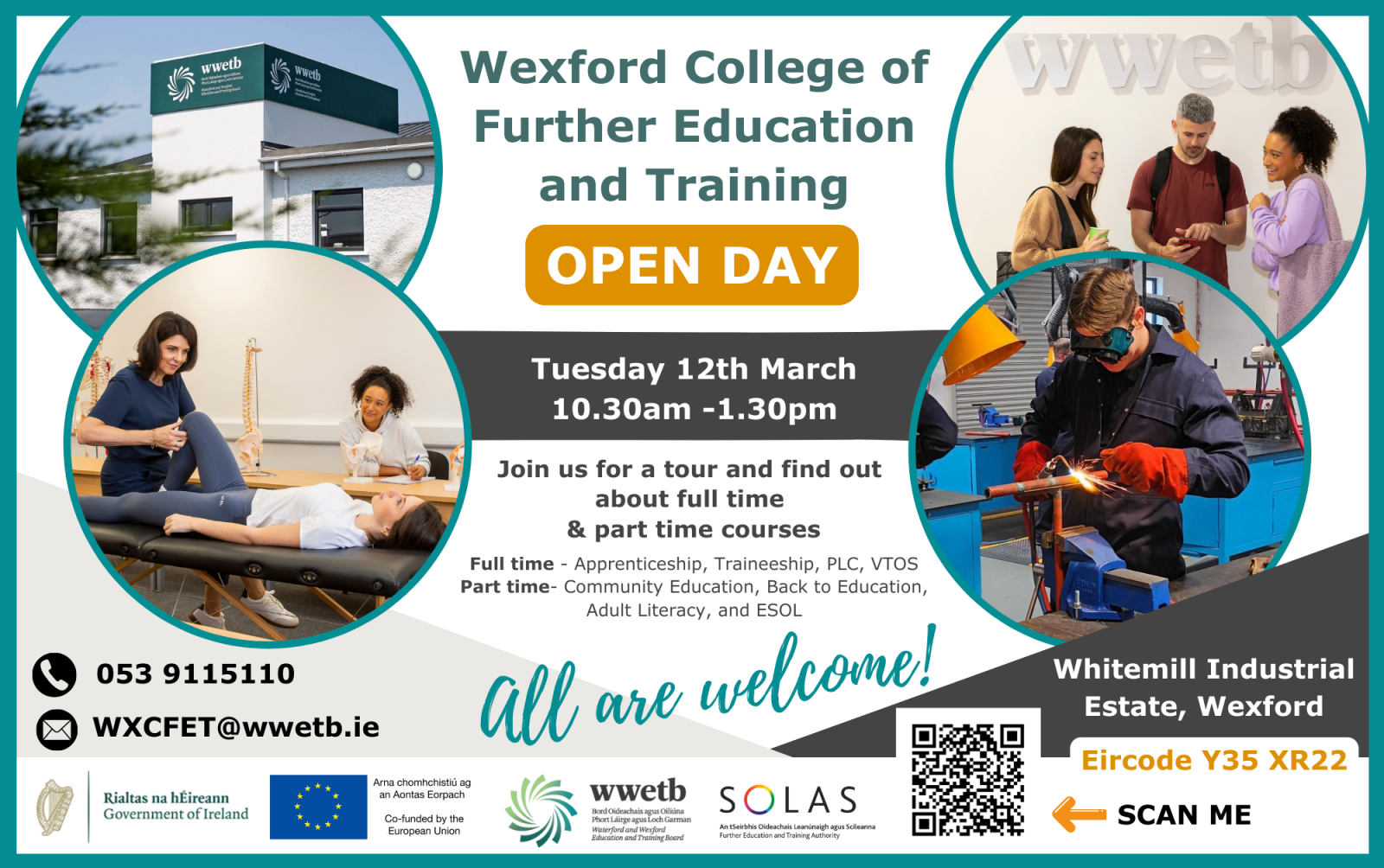 First Open Day for Wexford College of Further Education and Training 12th March 2023