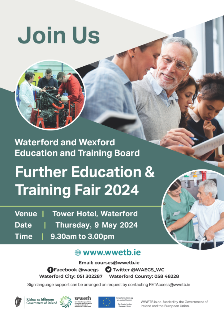 Poster about FET Fair on 9 May 2024 in Tower Hotel