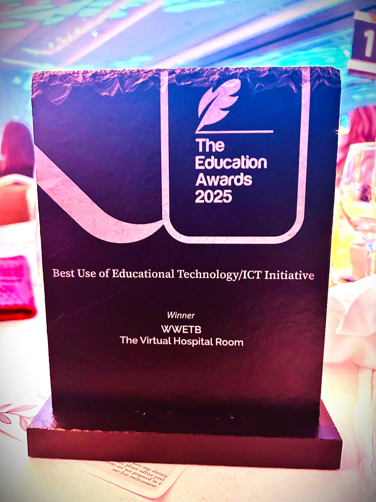 WWETB wins at the Education Awards 2025 with our Virtual Hospital Room