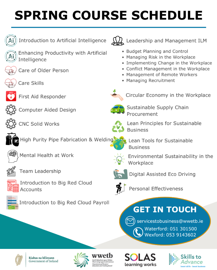 View our Spring Course Schedule