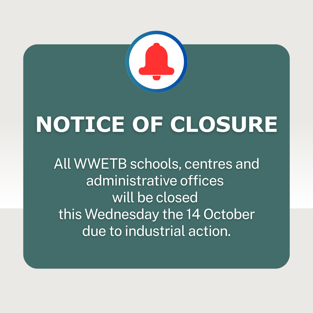 Important Notice of Closure 14th October